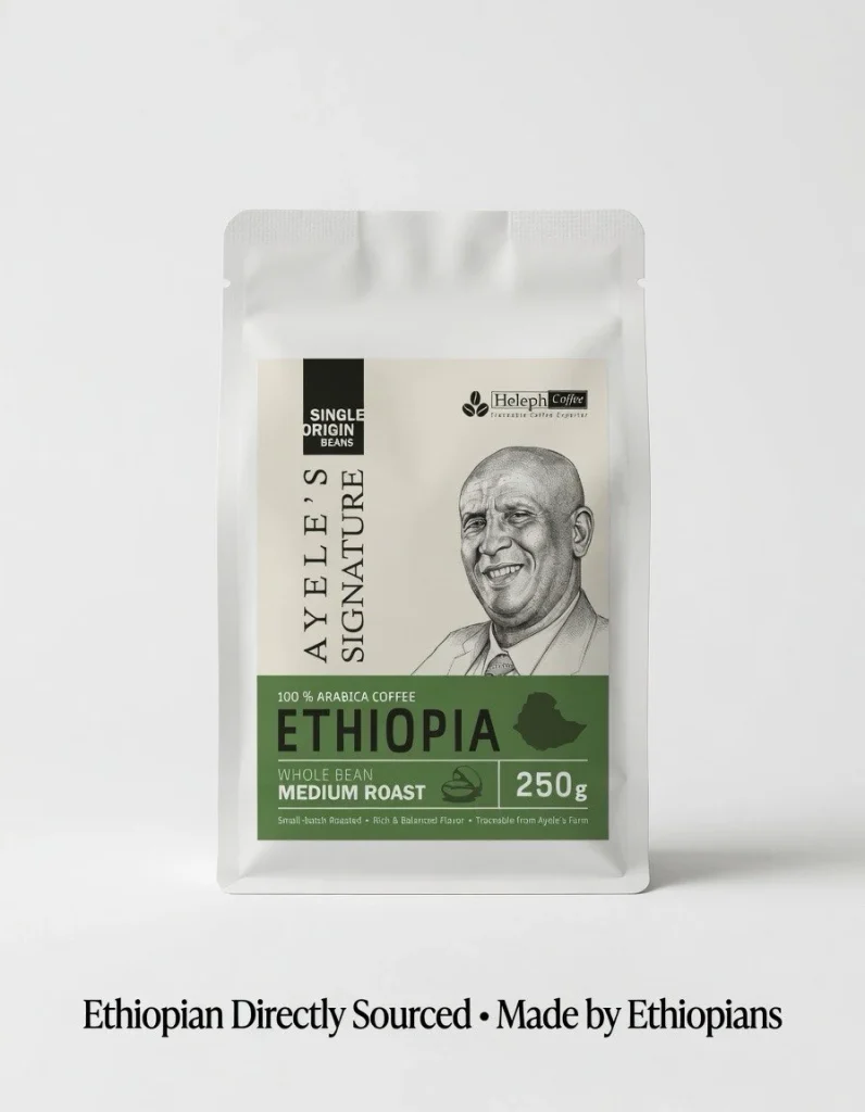Ayele's Signature single-origin Ethiopia 250g coffee bag