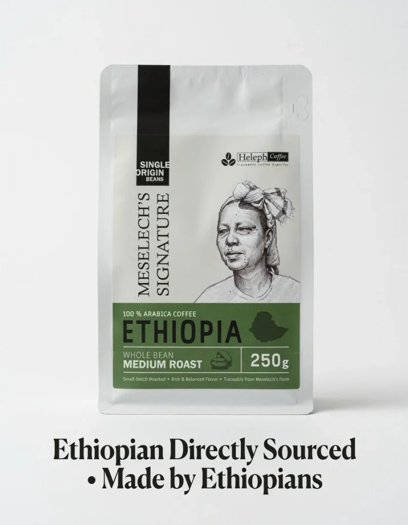Meselech's Signature Ethiopia coffee – Ethiopian directly sourced, made by Ethiopians